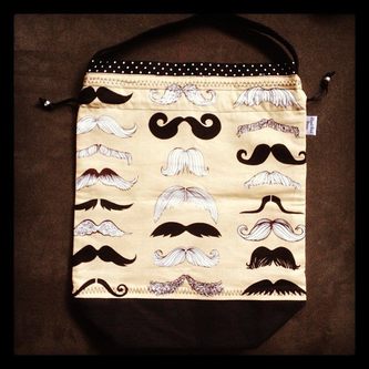 Moustache Bag from Slipped Stitch Studios